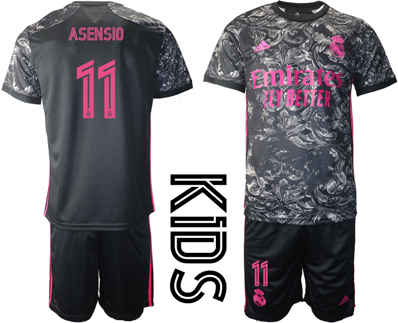 2021 Real Madrid away youth #11 soccer jerseys->women soccer jersey->Women Jersey